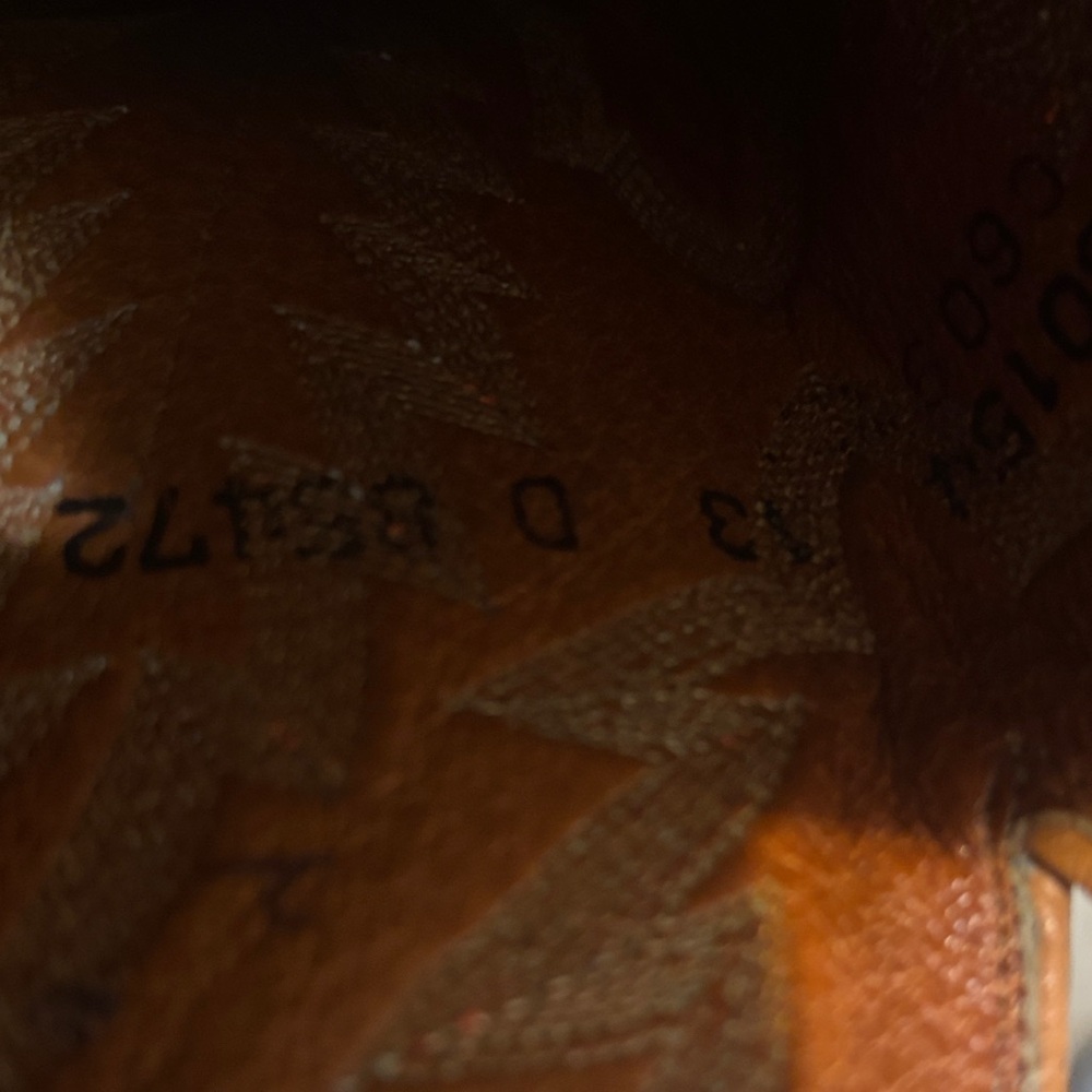 Lucchese Brown Lizard-Texture Cowboy Boots - Picture 6 of 9